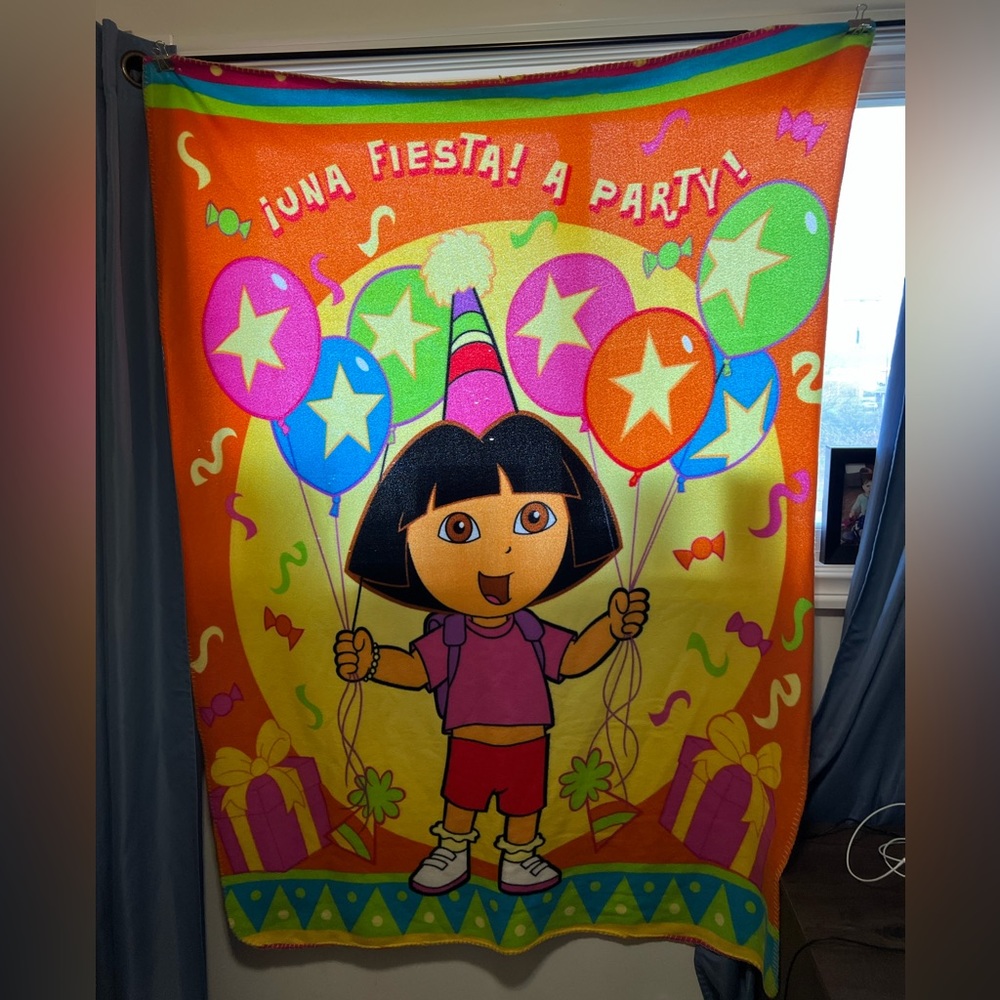 Dora The Explorer Blanket A Party 63 X 46 Inches